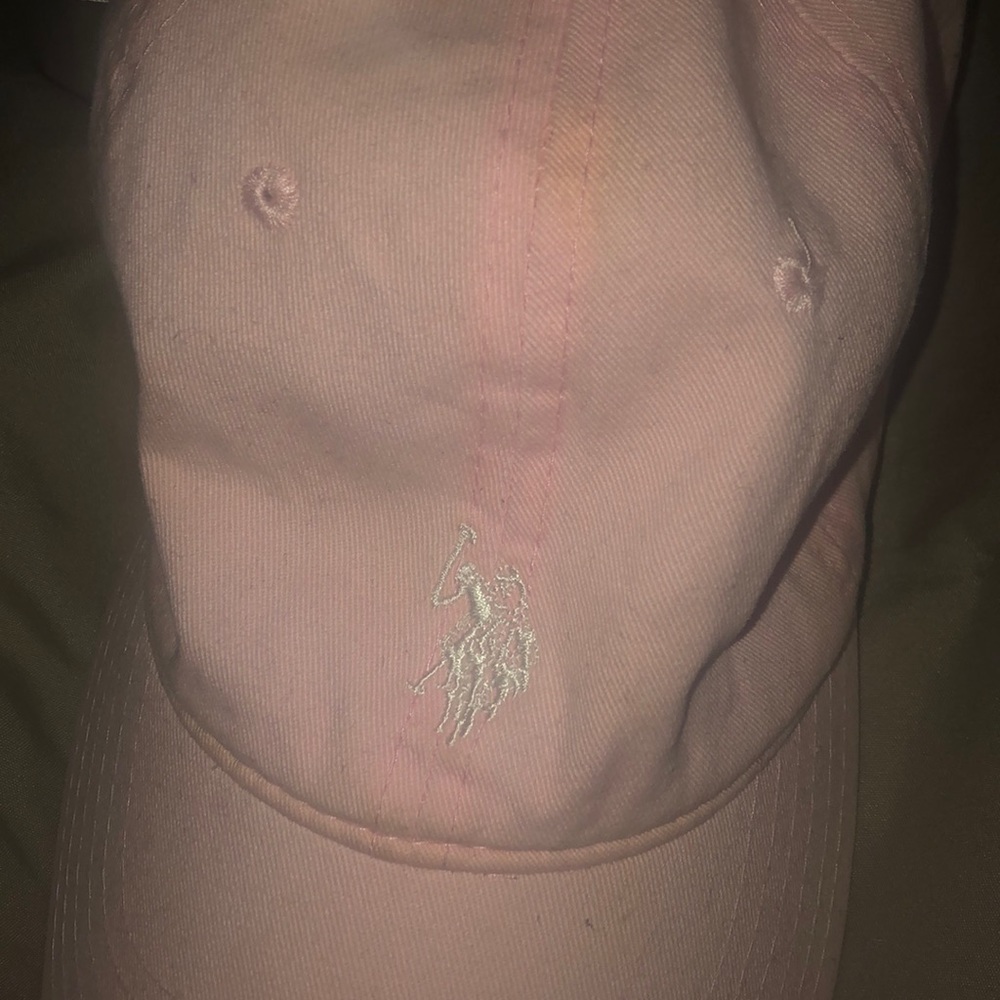 Pink polo hat